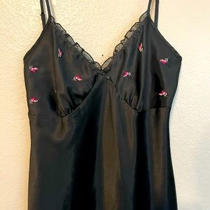 EMBROIDERY SLIP DRESS